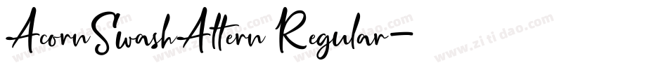 AcornSwashAltern Regular字体转换